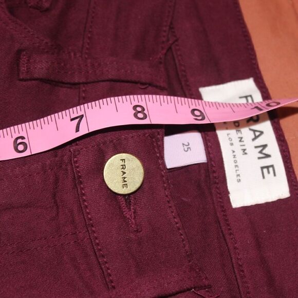 Frame Mid Rise Le Skinny de Jeanne Jean women Size 25 - Picture 12 of 13
